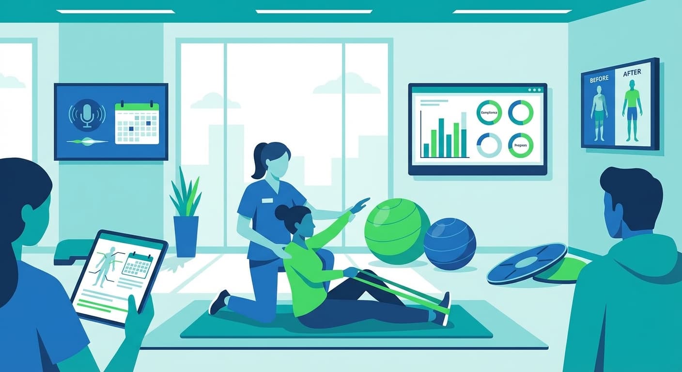 Physical Therapy AI illustration